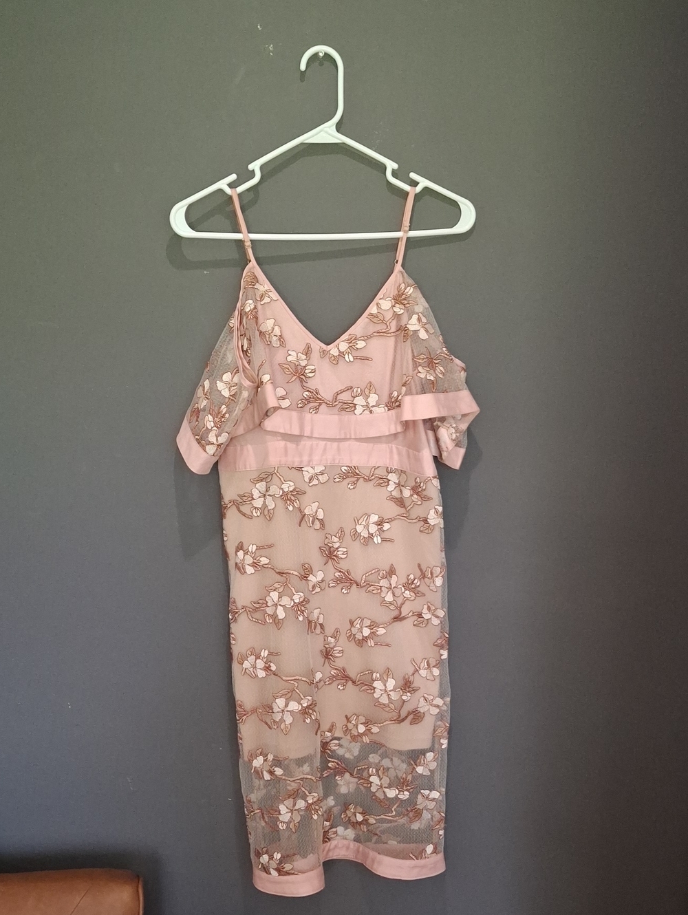 VENUS Pale Pink Satin Slip Top